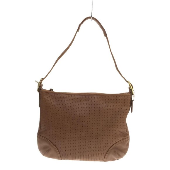 Coach Legacy 9218 Vintage Brown Leather Shoulder Bag Perforated Purse US - Picture 1 of 8